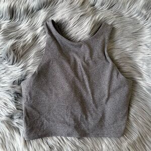 Athleta Purpose crop sports bra A-C in heather grey